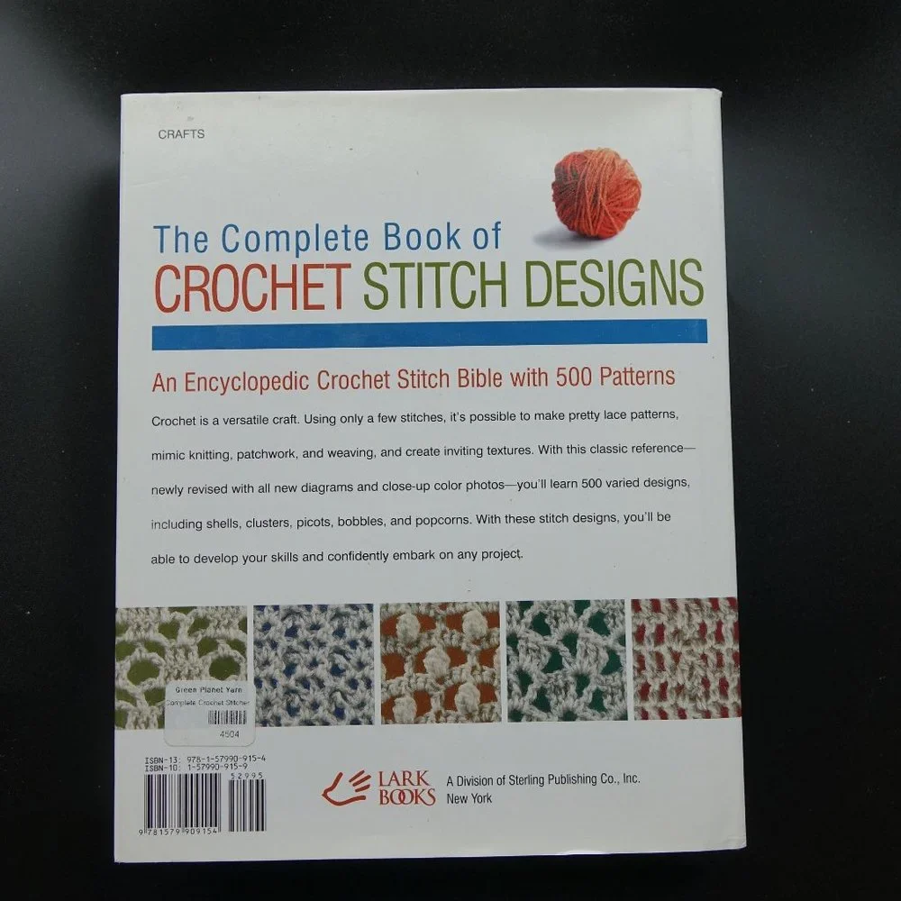 Crochet Patterns, The Complete Book of Crochet Stitch Designs, Linda P Schapper,